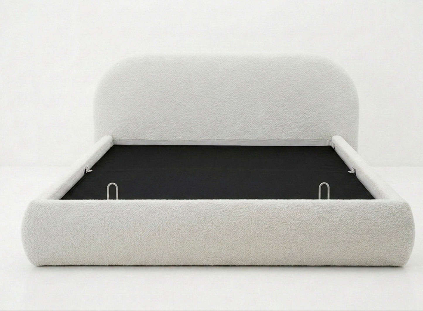 Evara Cream Bed, Boucle