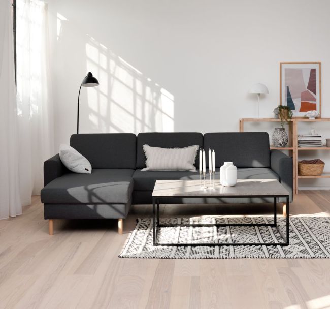 SVALBARD Chaise Lounge Light & Drak Grey