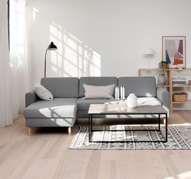 SVALBARD Chaise Lounge Light & Drak Grey