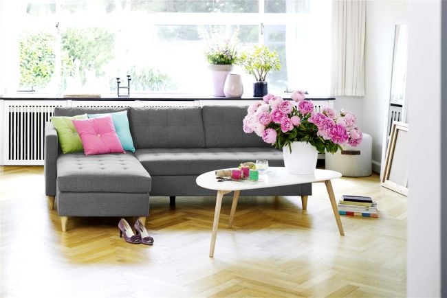 FALSLEV Chaise Lounge Grey V1