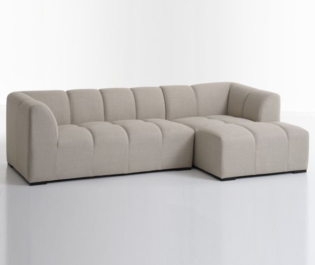 ALLESE Chaise Lounge Right Beige Fabric