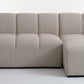 ALLESE Chaise Lounge Right Beige Fabric