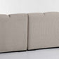 ALLESE Chaise Lounge Right Beige Fabric