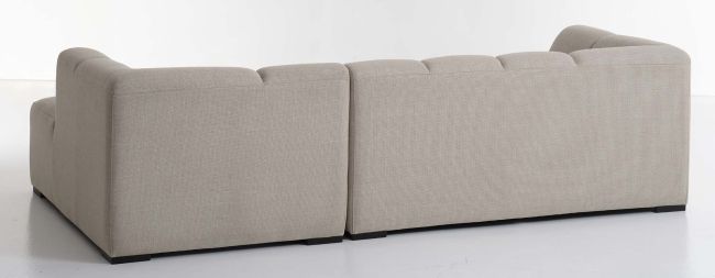 ALLESE Chaise Lounge Right Beige Fabric