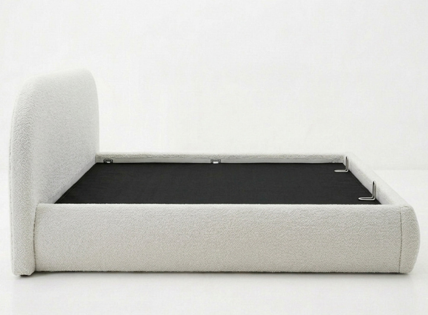 Evara Cream Bed, Boucle
