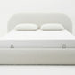 Evara Cream Bed, Boucle
