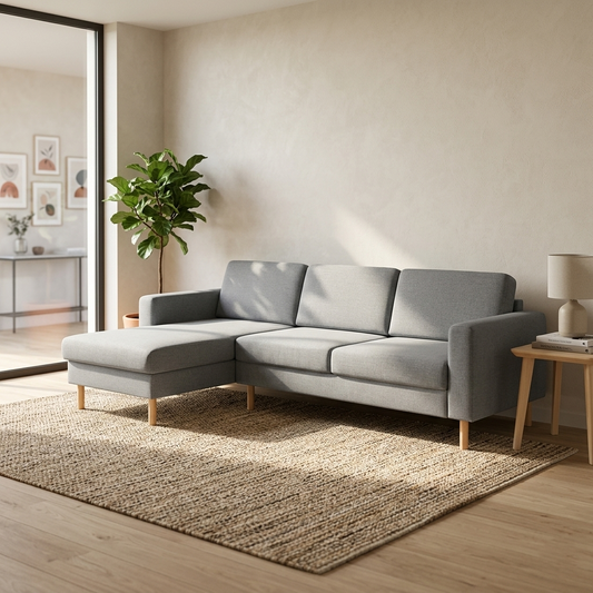 SVALBARD Chaise Lounge Light & Drak Grey