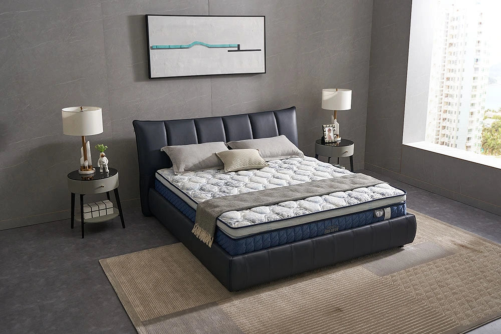 Mariam PVC Leather Modern Bed Frame