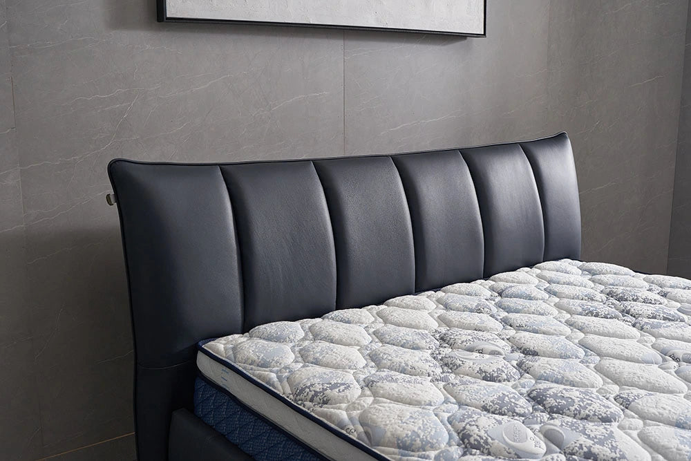 Mariam PVC Leather Modern Bed Frame